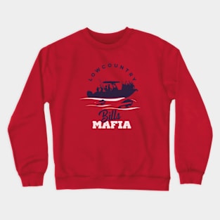 Bills Mafia...By Land, By Air, By Sea - Red Crewneck Sweatshirt